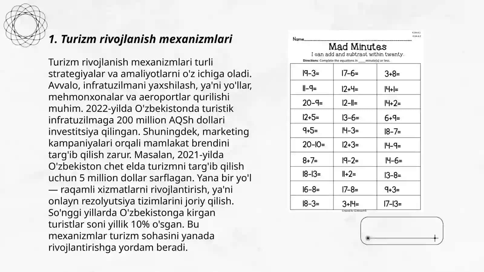 Turlar va yonalishlarni ishlab chiqish 3