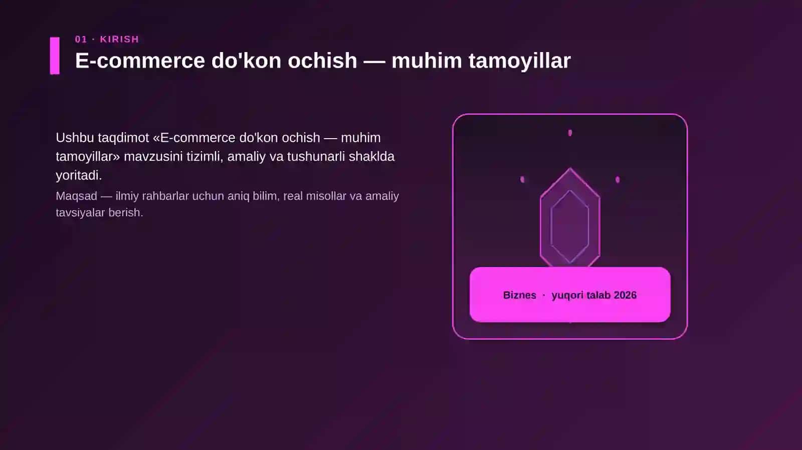 E-commerce do'kon ochish — muhim tamoyillar 3
