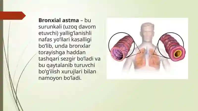 Bronxial astma xurujida birinchi yordam 3