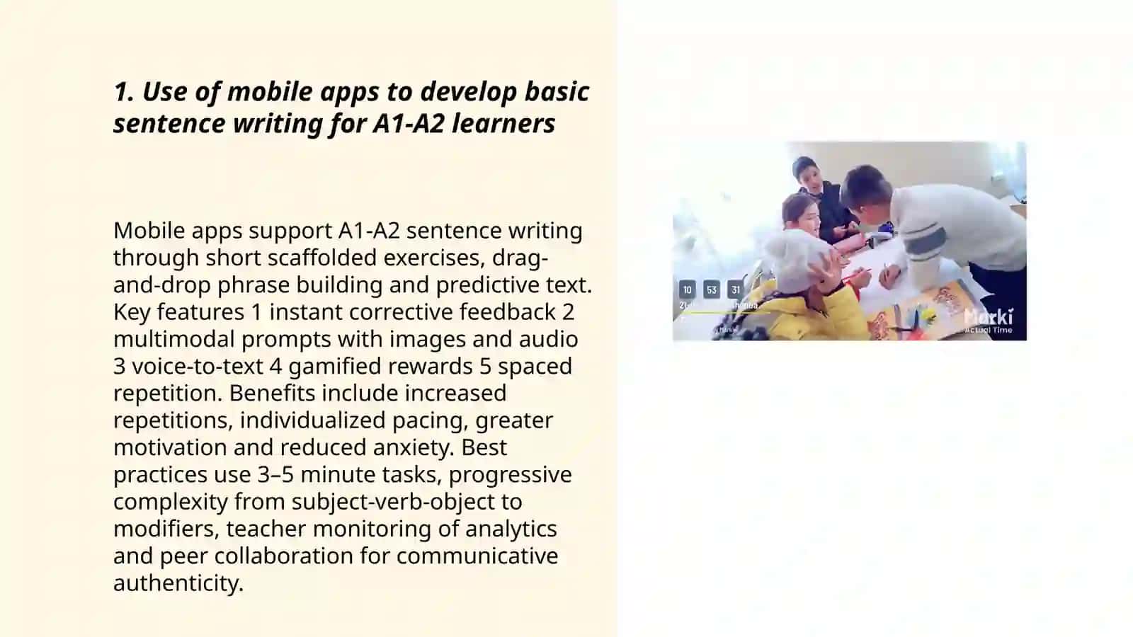 THE SIGNIFICANCE OF PEDAGOGICAL TECHNOLOGIES IN ENHANCING THE WRITING SKILLS OF A1-A2 LEARNERS 3