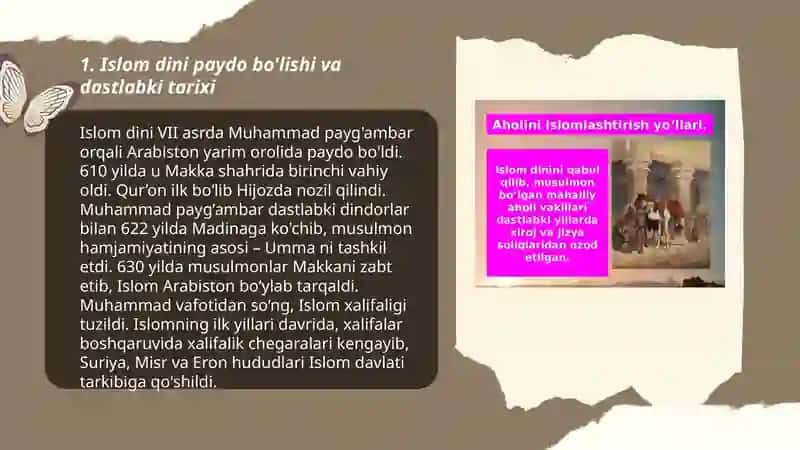 Islom oqimlari va yo'nalishlarining paydo bo'lishi sabablari,e'tiqodidagi bo'linishlarning sabablari va oqibatlari 3