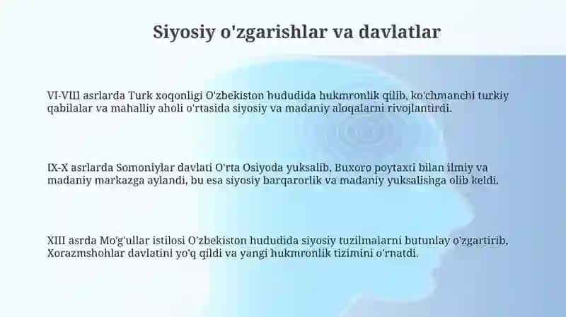 Siyosiy o'zgarishlar va davlatlar 3