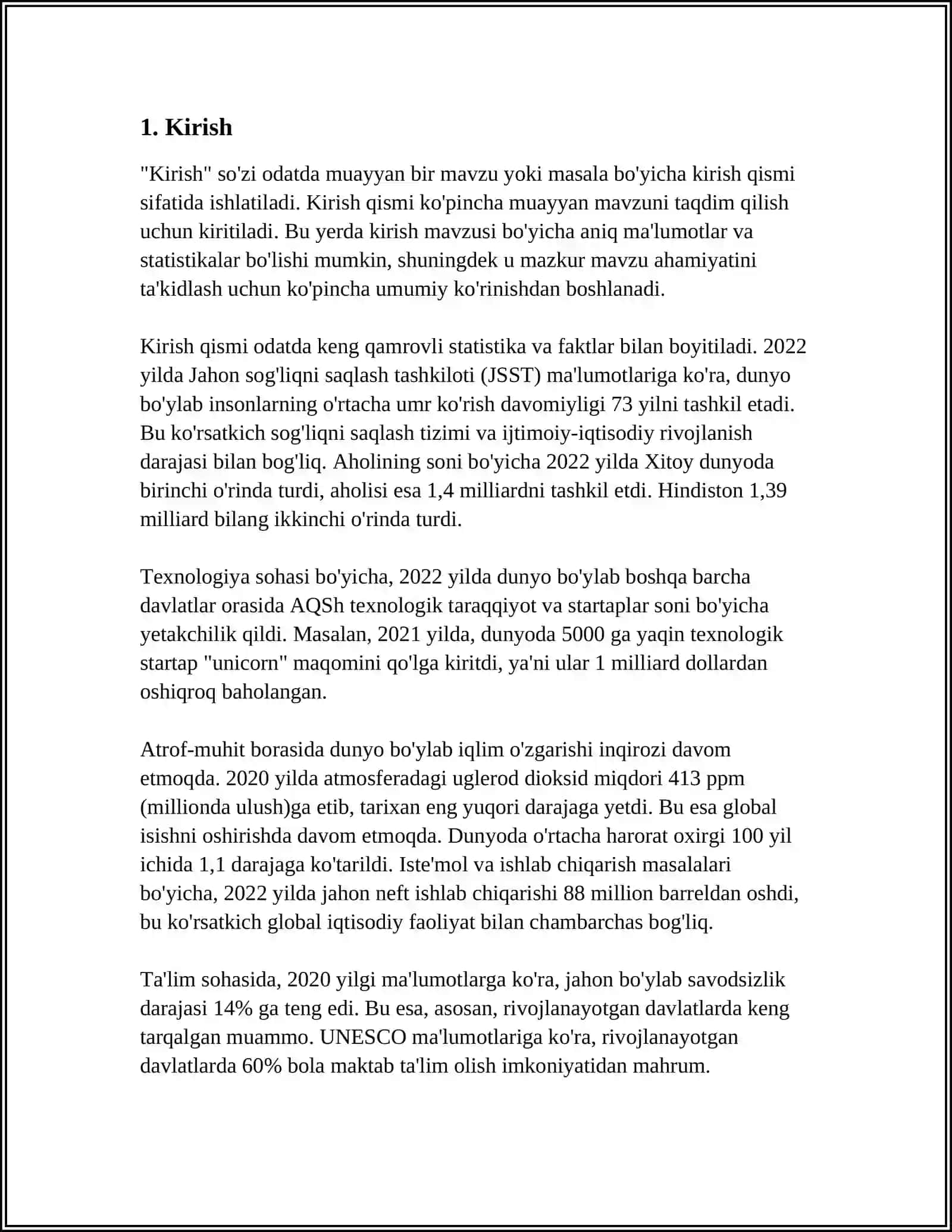 BA’ZI MUHIM TAQSIMOTLAR PARAMETRLARI UCHUN NUQTAVIY BAHOLAR 3