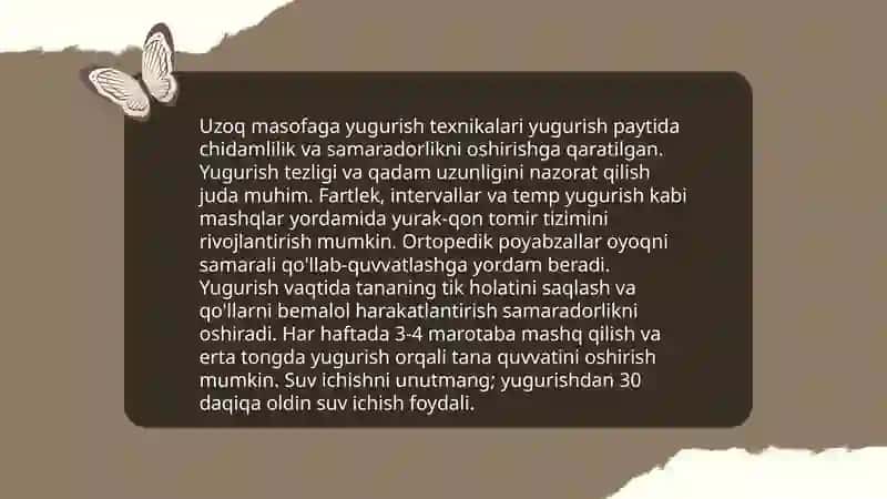 O'ta uzoq masofaga yugurganda chidamlilik 3