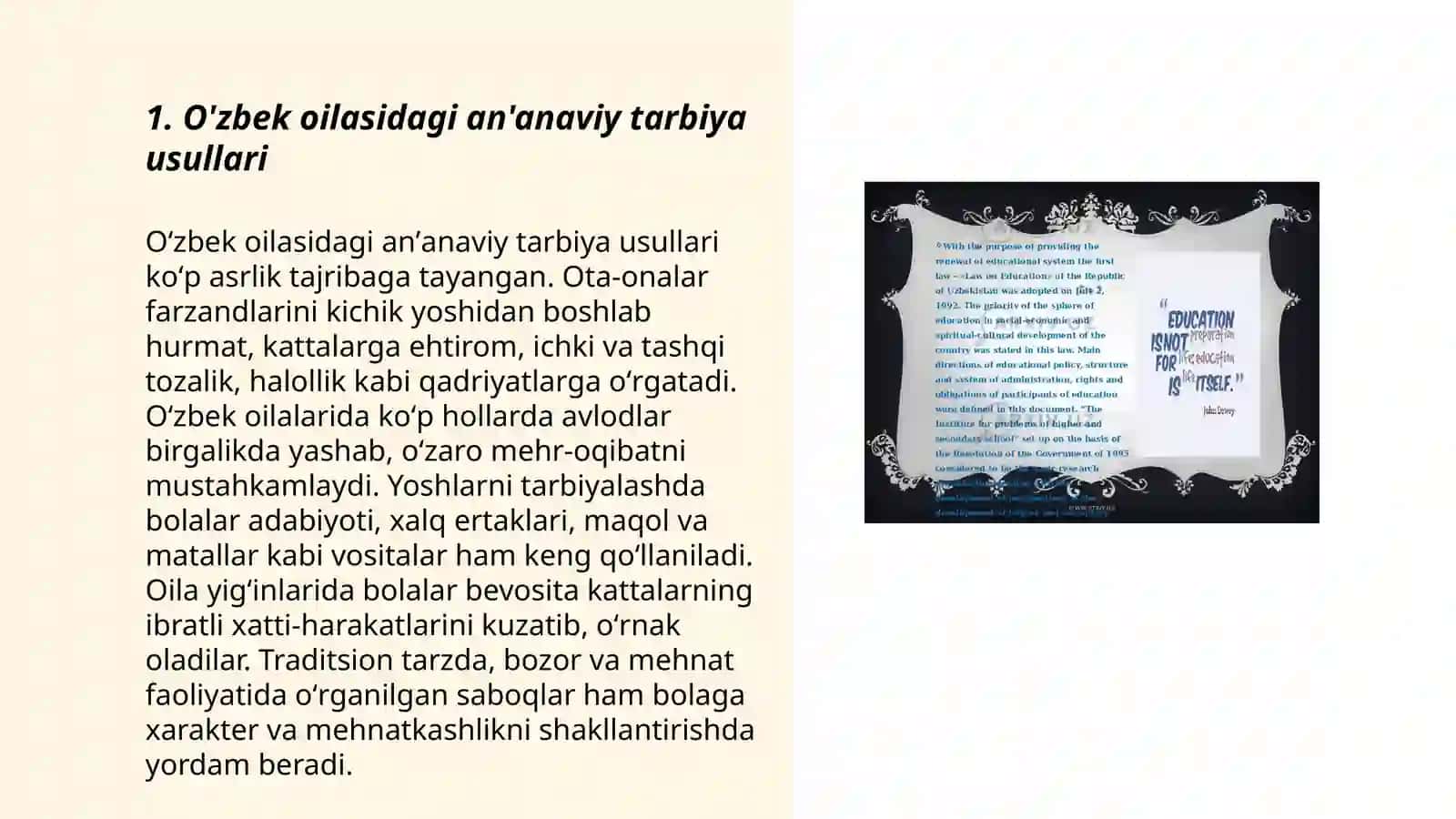 O'zbek oilasidagi milliy tarbiya mazmuni 3
