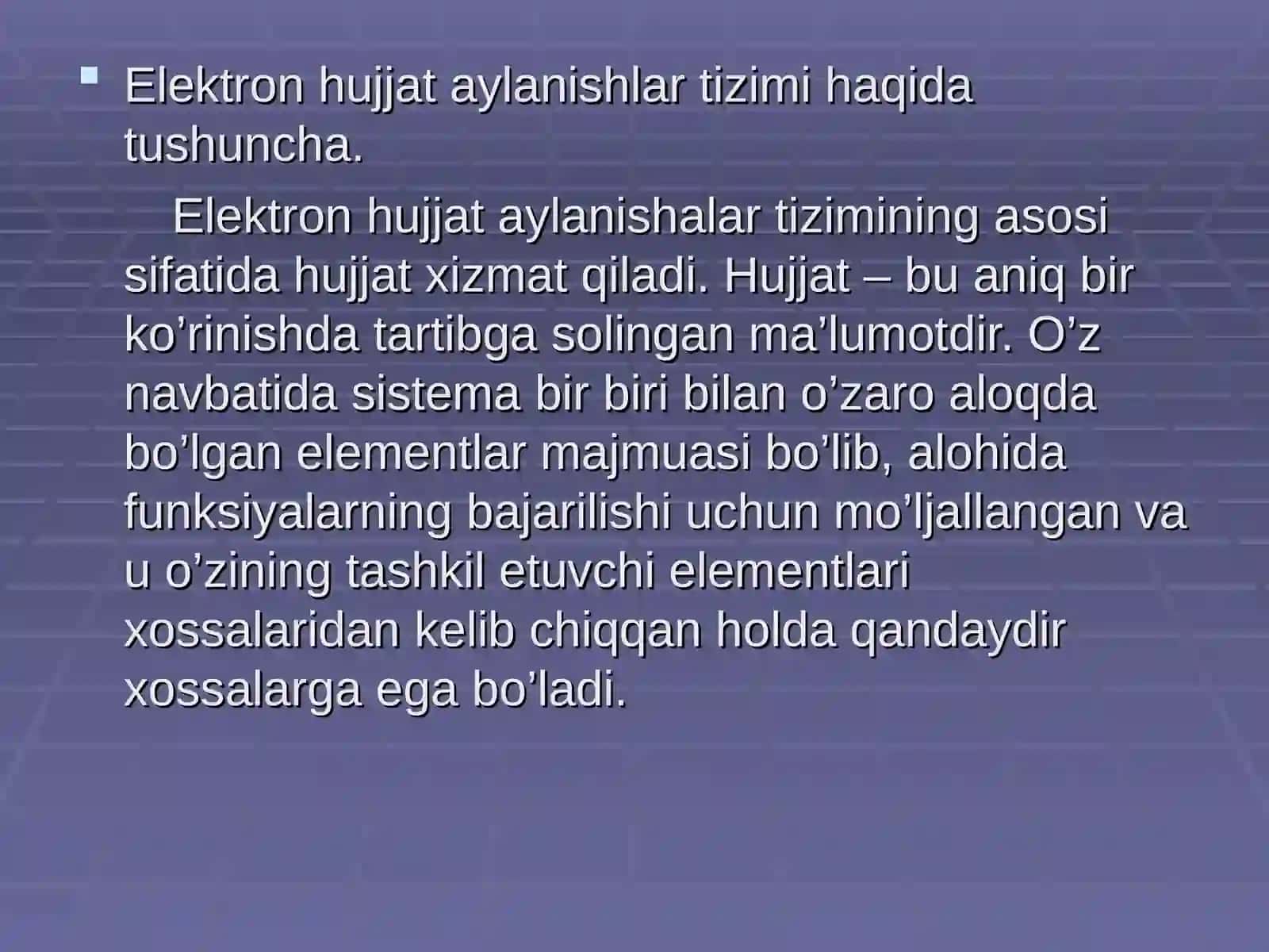 Elektron hujjat aylanishalar tizimi 3