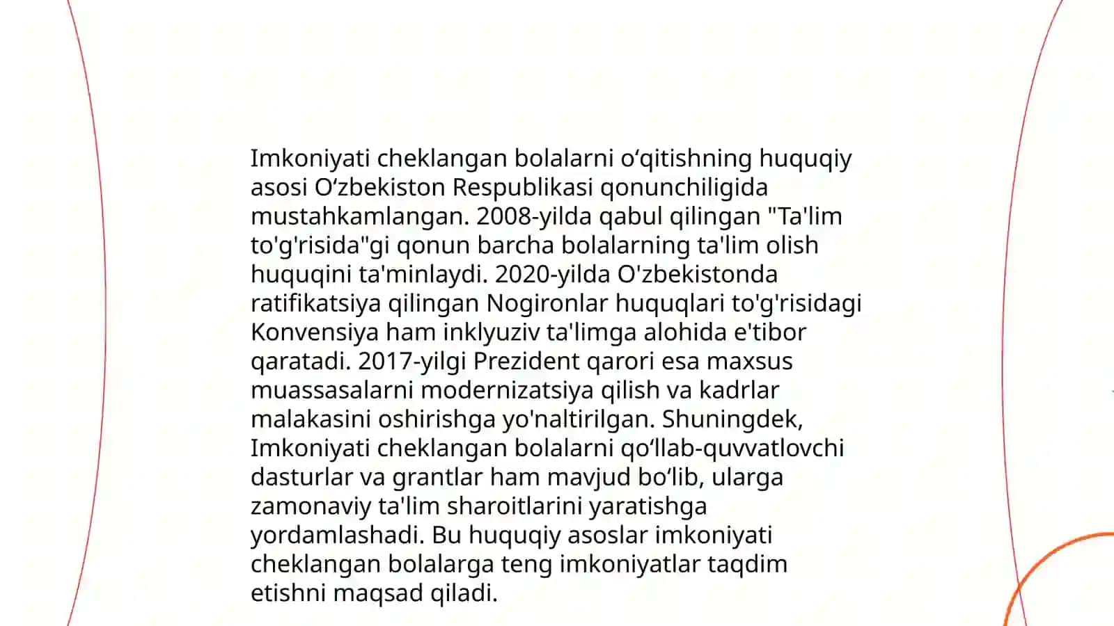 Imkoniyati cheklangan bolalarni umumtaʼlim maktablarida oʻqitishda konseptual talablar 3