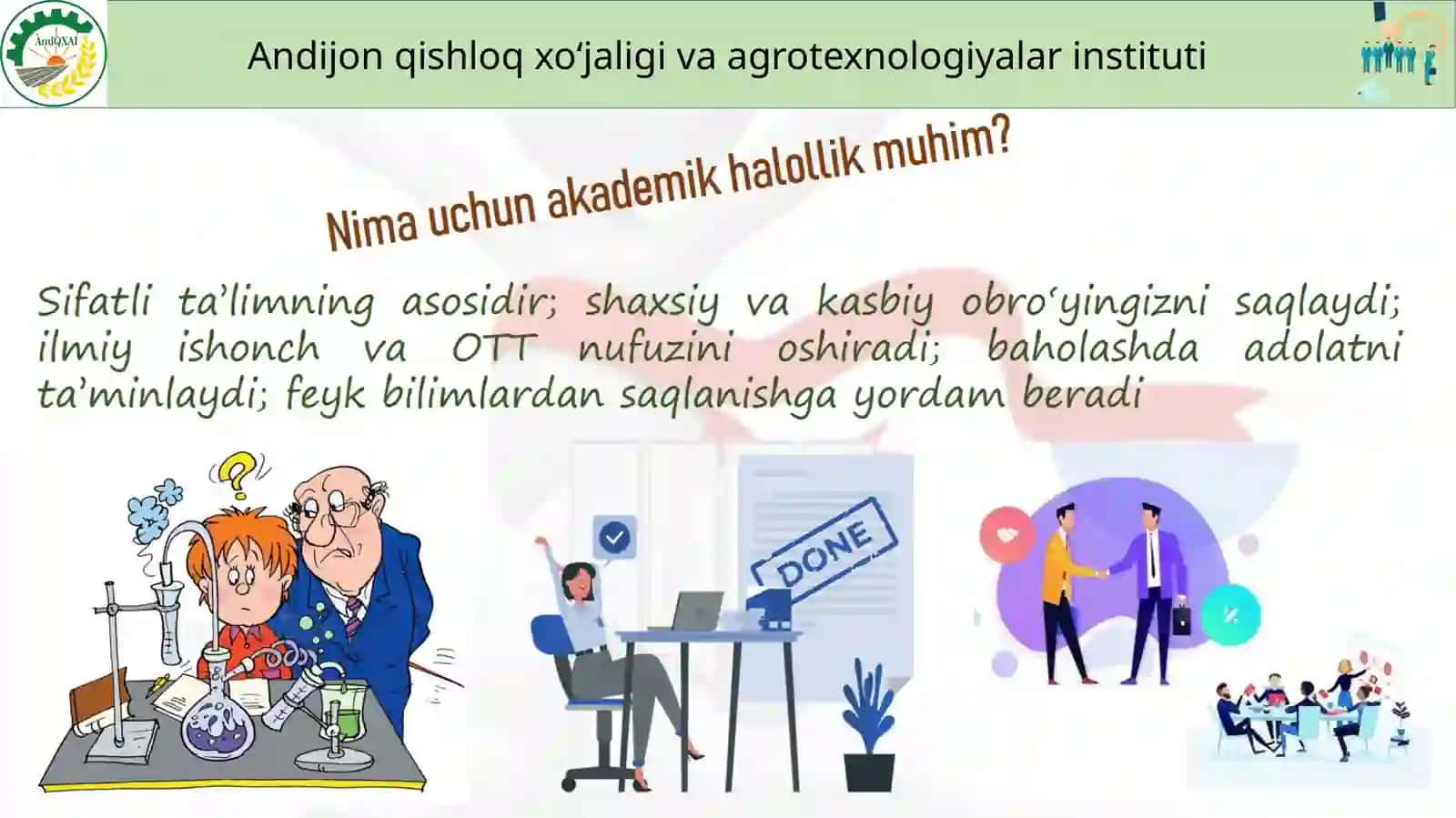 AKADEMIK HALOLLIK: AHAMIYATI,OQIBATLARIVA TAVSIYALAR 3