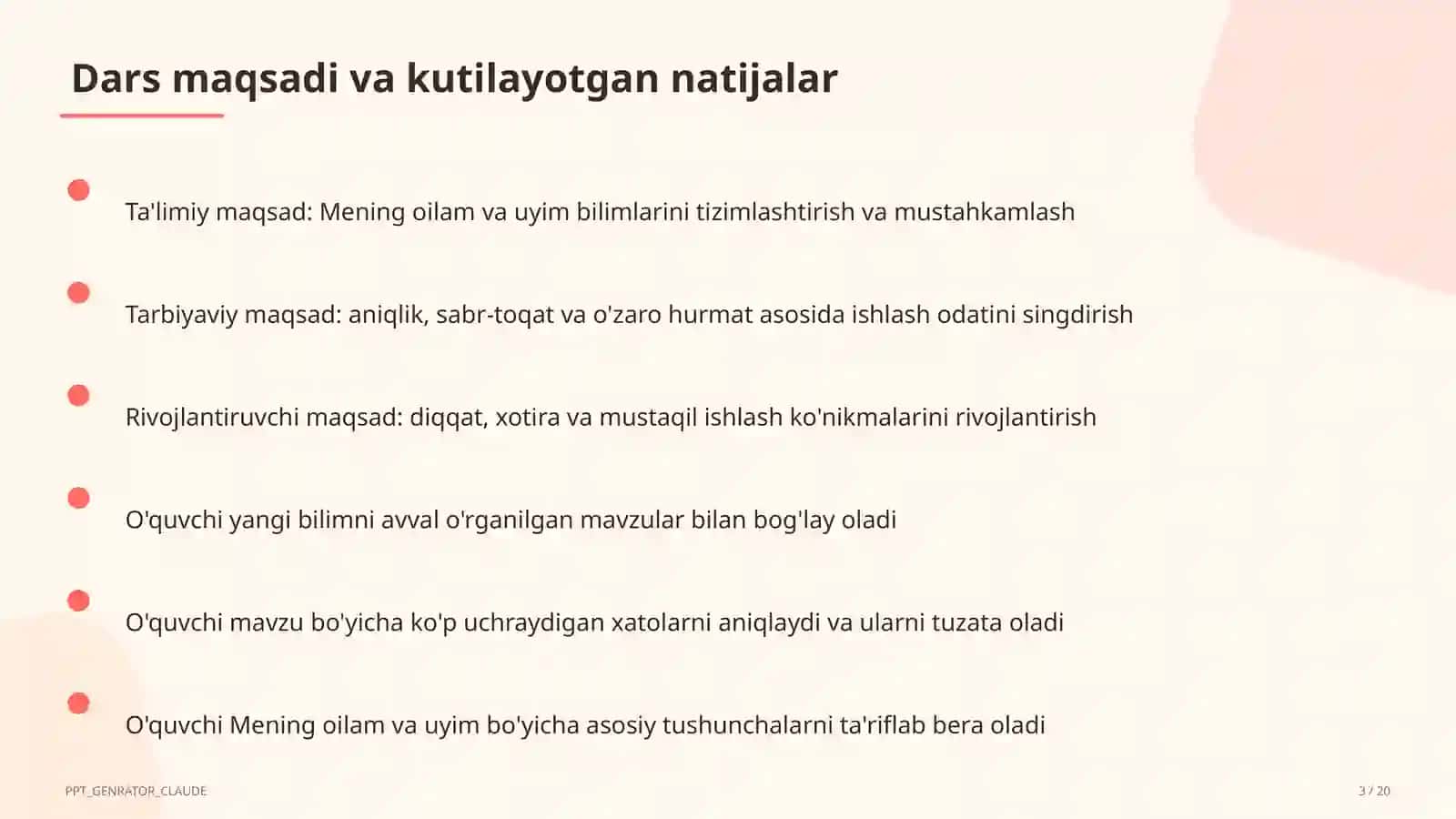 Mening oilam va uyim (1-sinf) 3