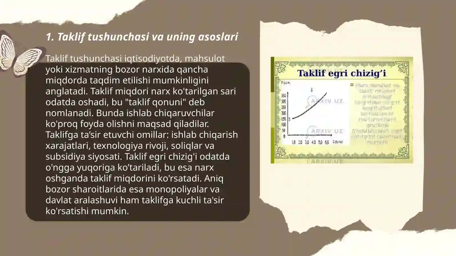 Talab va taklif tahlili asoslari 3
