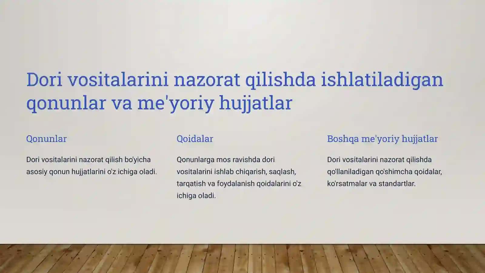 Dorivositalarininazoratqilishdafoydalaniladiganme’yoriyhujjatlar 3