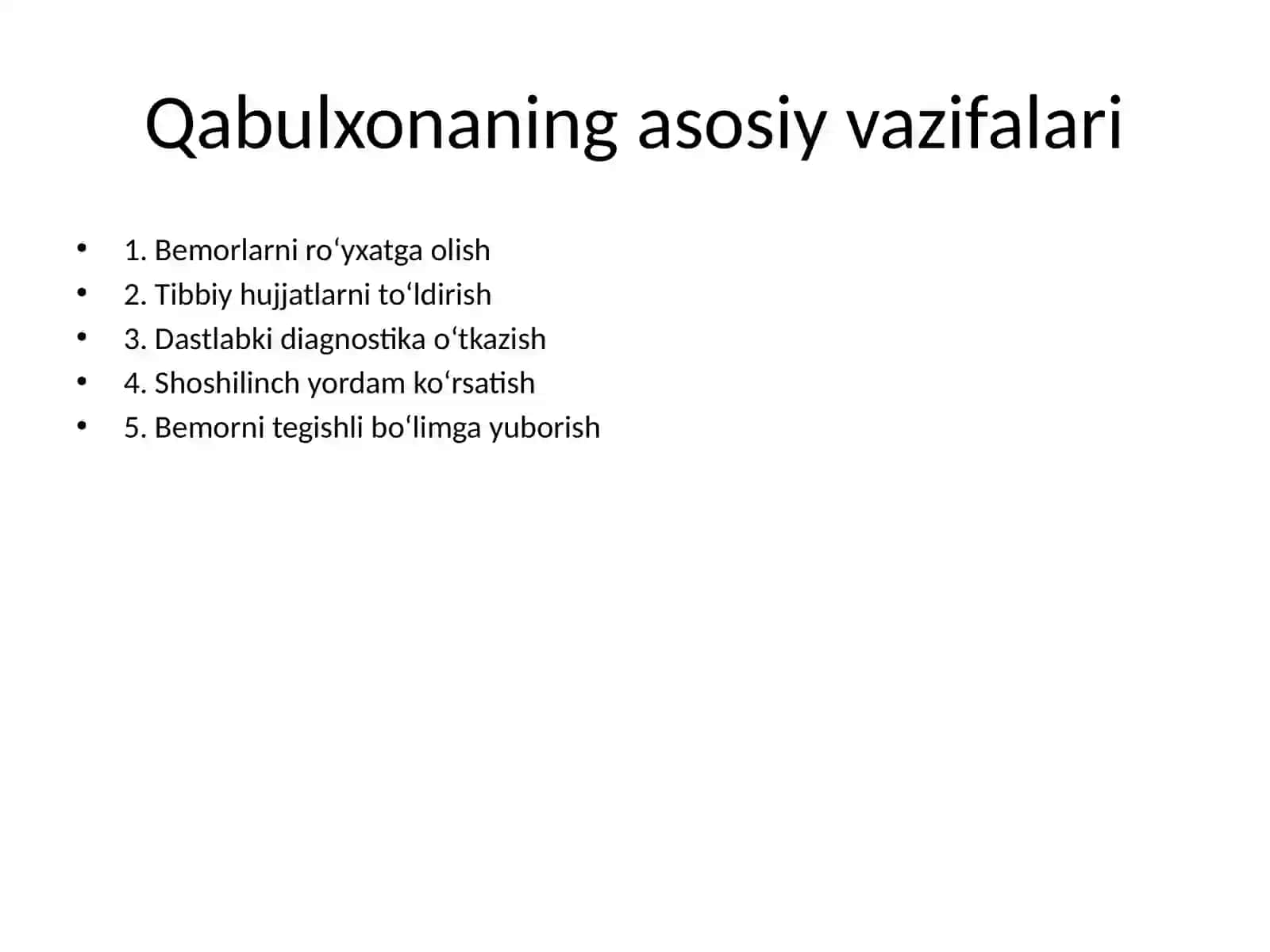 KARDIOLOGIYA BO‘LIMINING UMUMIY QABULXONASI 3