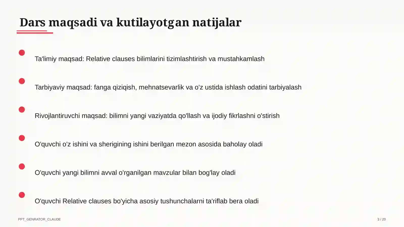 Relative clauses (10-sinf) 3