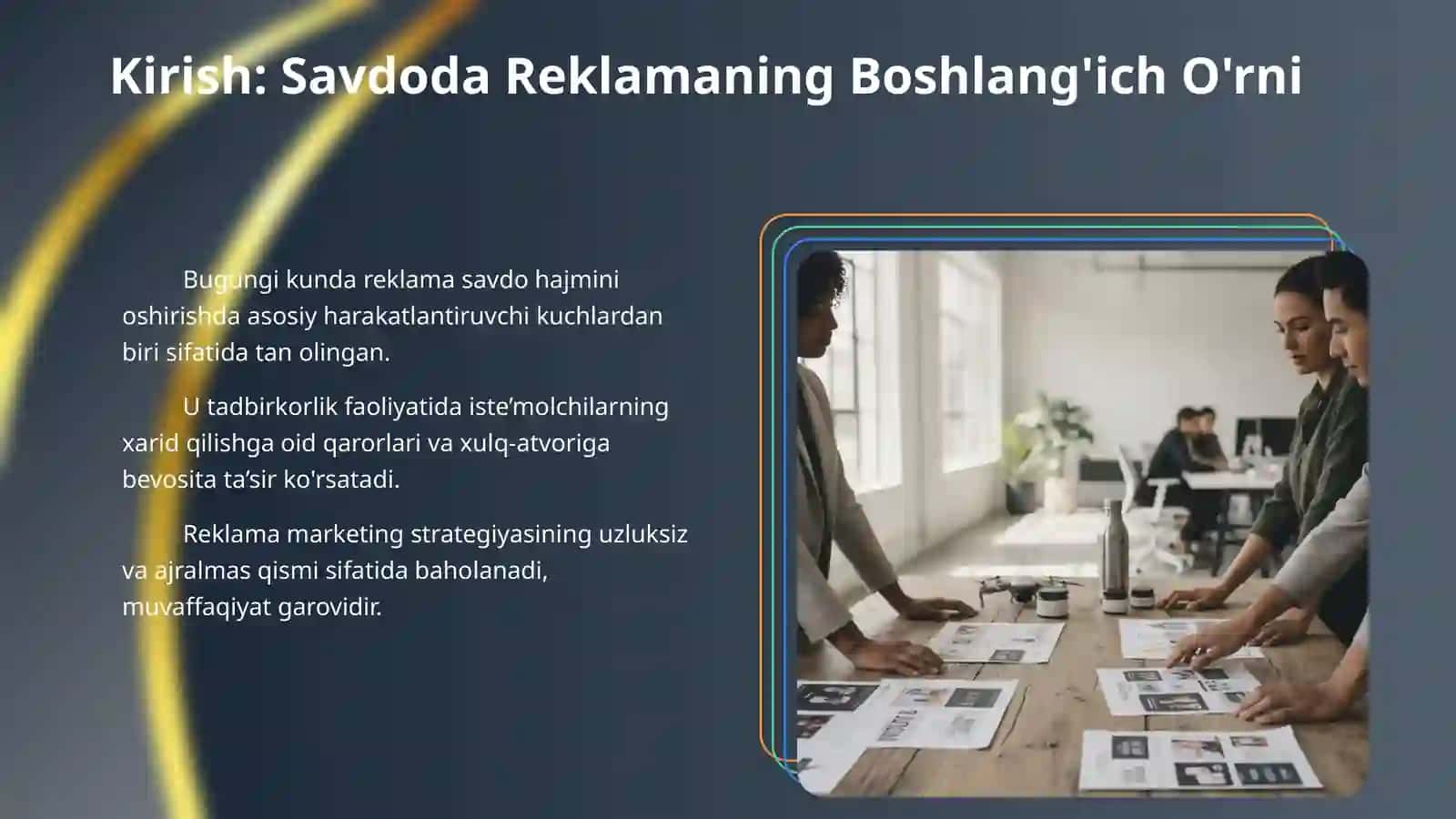 Savdo yo’nalishida reklamani o’rni 3