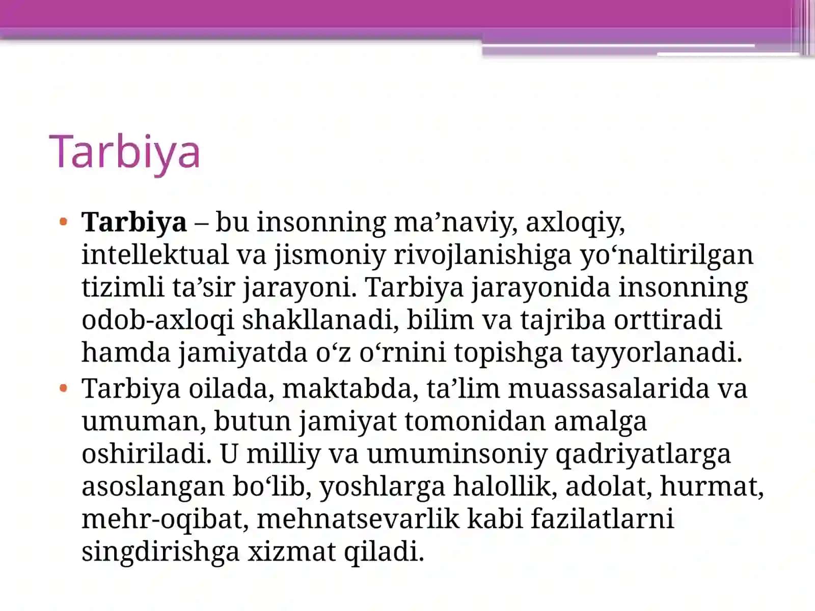 Zamonaviy " Tarbiya " fani o'qitivchsining kasbiy kompetensiyalari va unga qo'yiladigan talablar 3