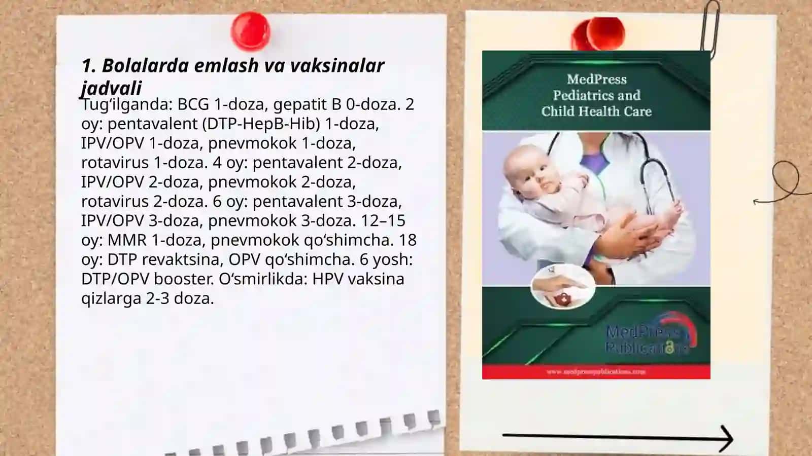 Bolalarda emlash va vaksinalar jadvali 3