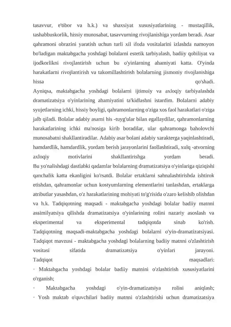 Maktabgacha ta'lim yoshidagi bolalarga ta'lim - tarbiya berishda ijodiy o‘yinlarning pedagogik ahamiyati 3