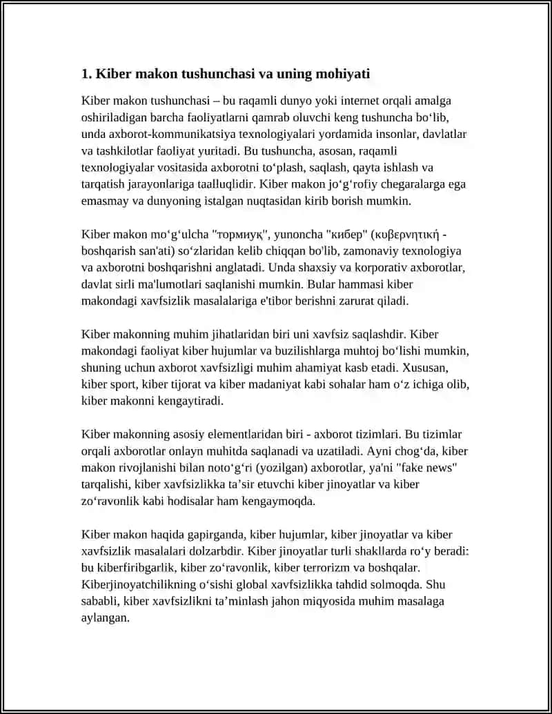 Kiber makon tushunchasi va uning mohiyati 3