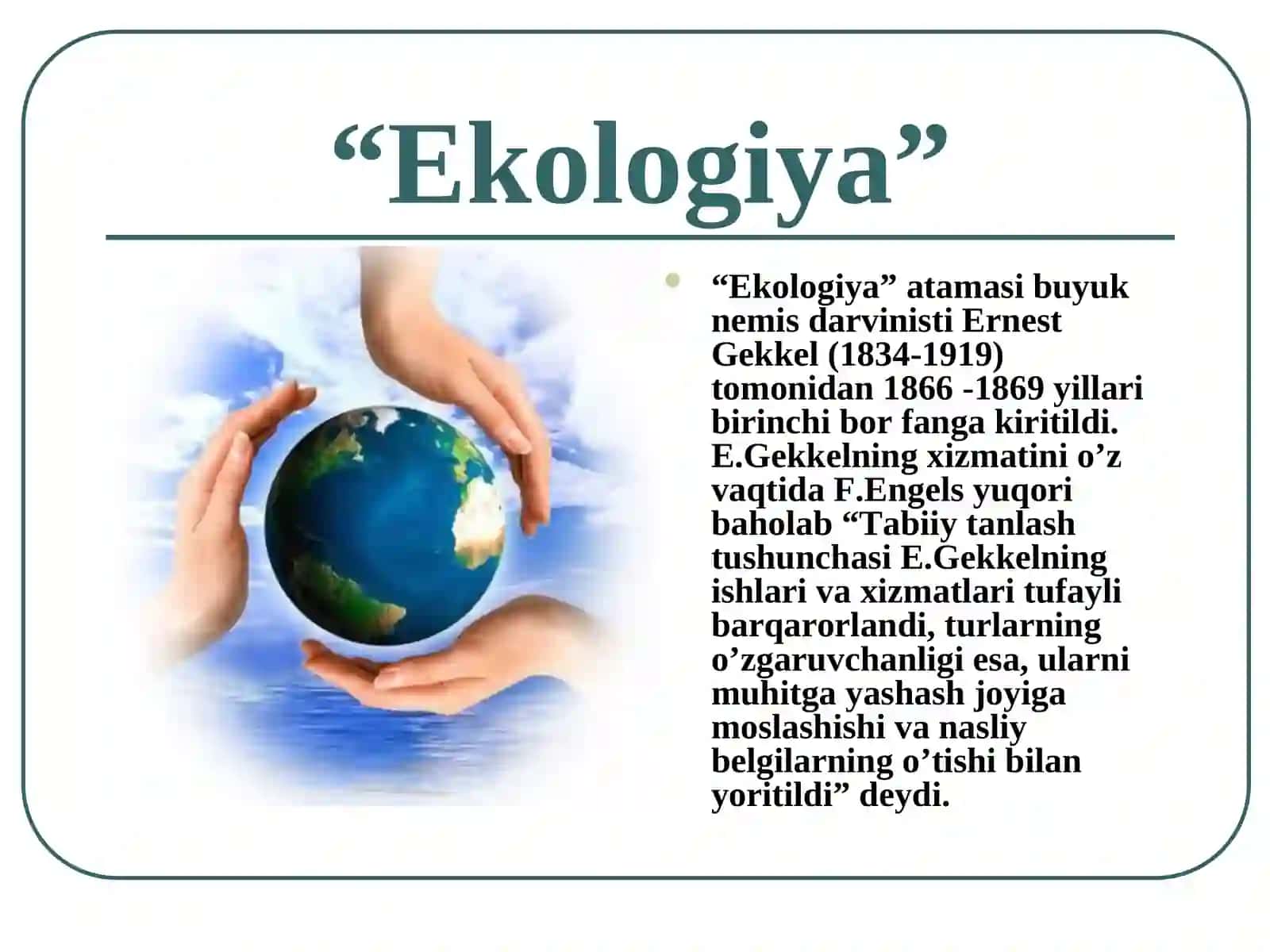 EKOLOGIYA 3
