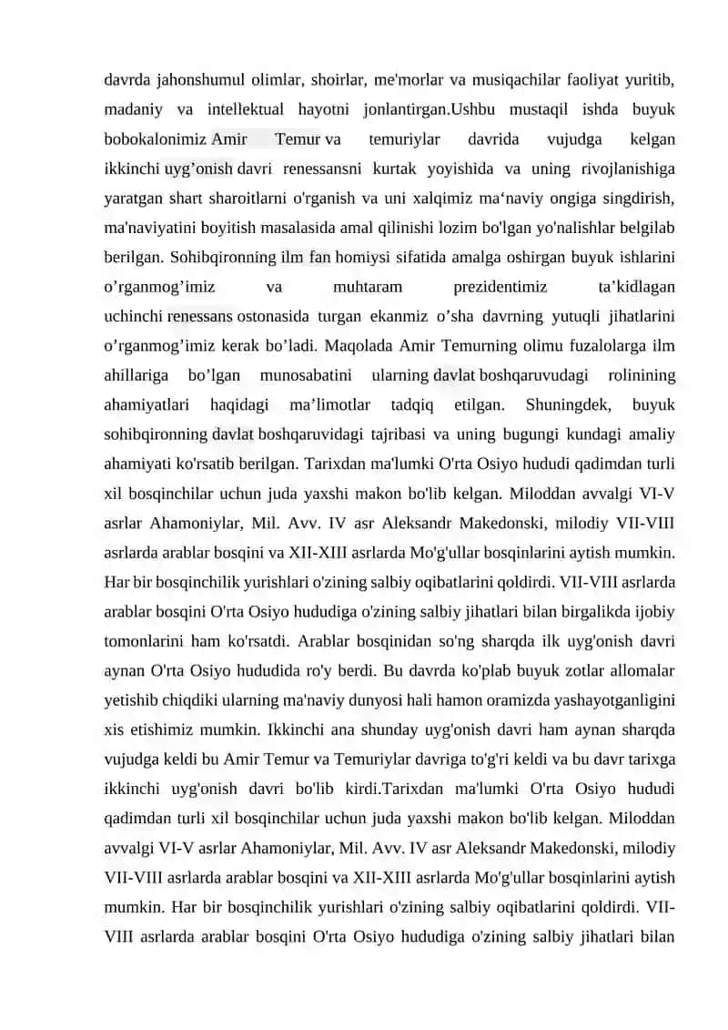 Temuriylar davrida II Renessans: ta’lim-tarbiya va pedagogika g‘oyalari taraqqiyoti 3