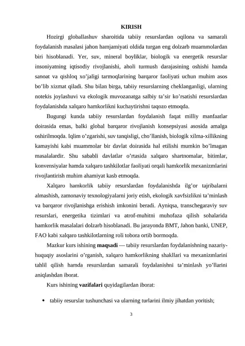 TABIIY RESURSLARDAN FOYDALANISH VA XALQARO HAMKORLIK MASALALARI 3