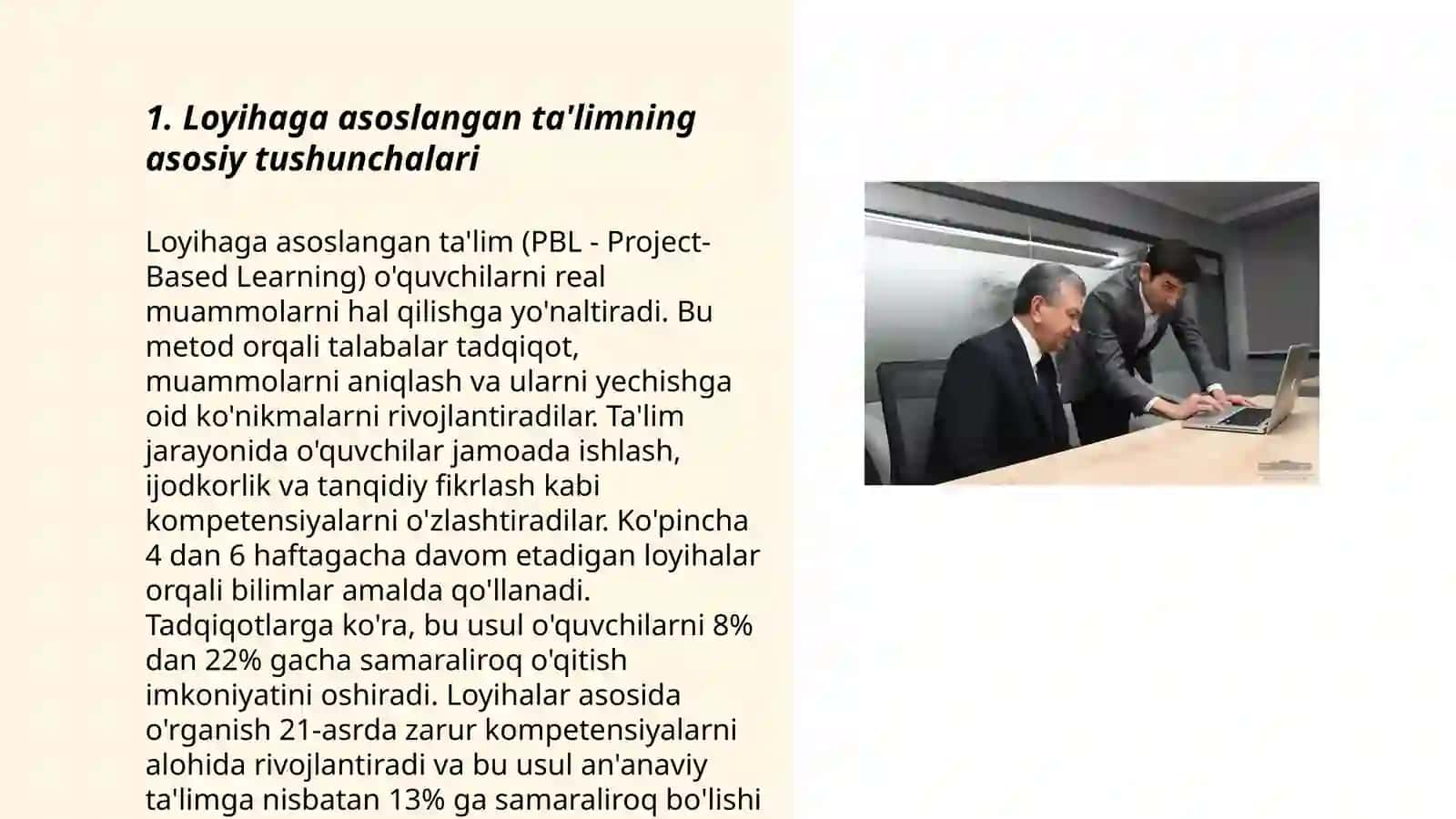 Loyihaga asoslangan taʼlim va jamoaviy ijodiy faoliyat texnalogiyalar 3