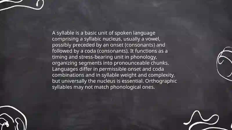 syllables structures 3