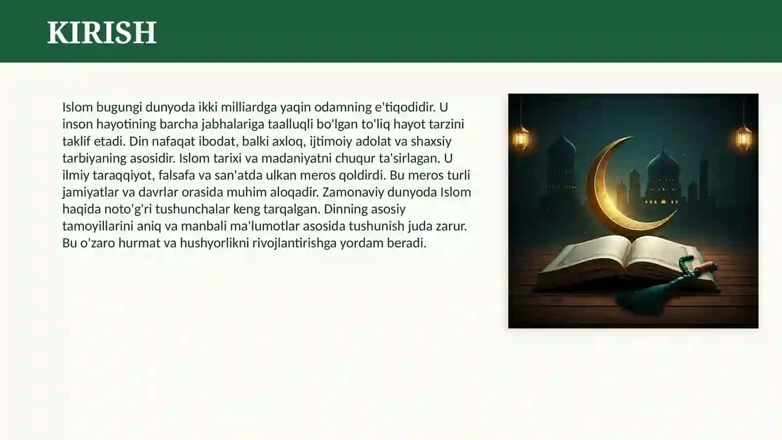 ISLOM DINI 3
