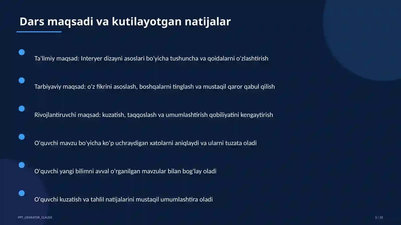 Interyer dizayni asoslari (8-sinf) 3