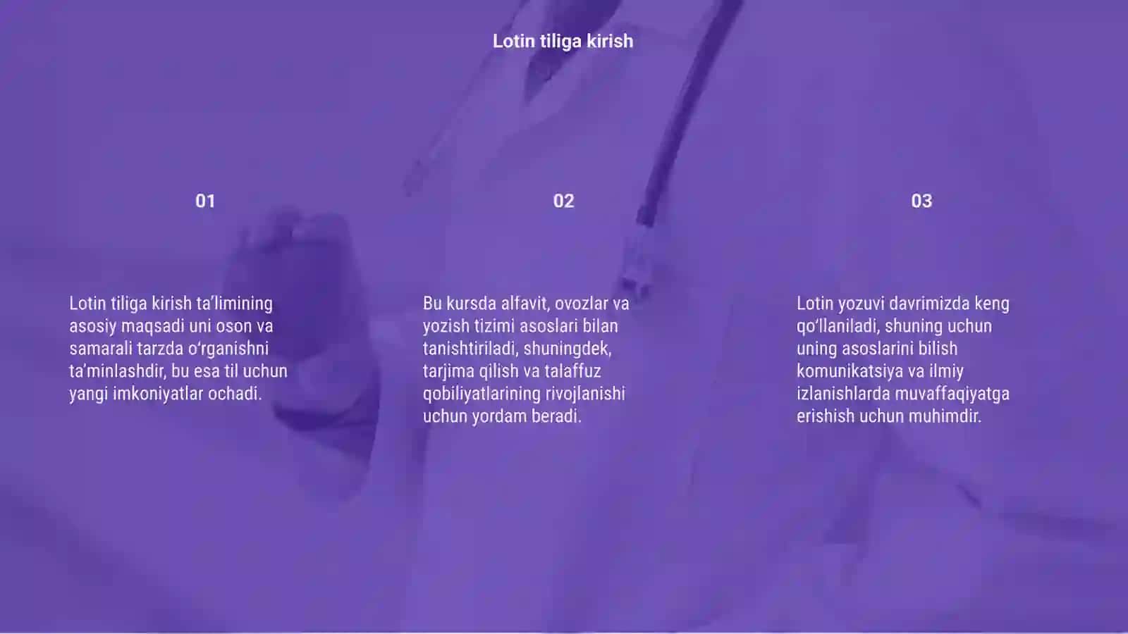 Lotin tiliga kirish 3