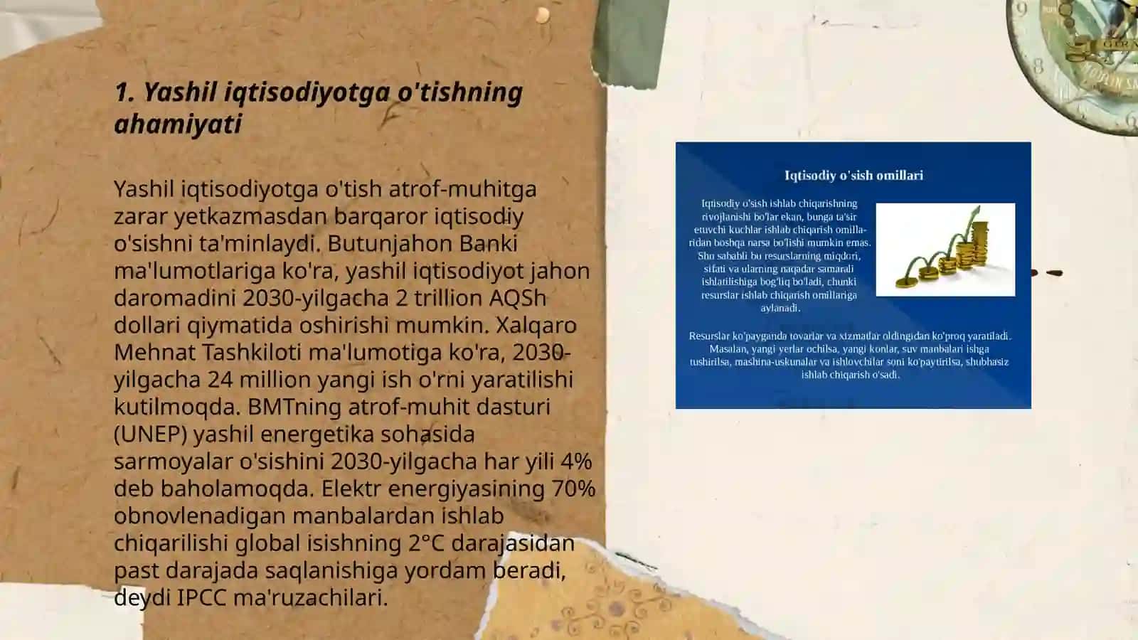 Iqtisodiy hamkorlik va taraqqiyot IHTT mamlakatlardagi yashil iqtisodiyotga otish modullari 3