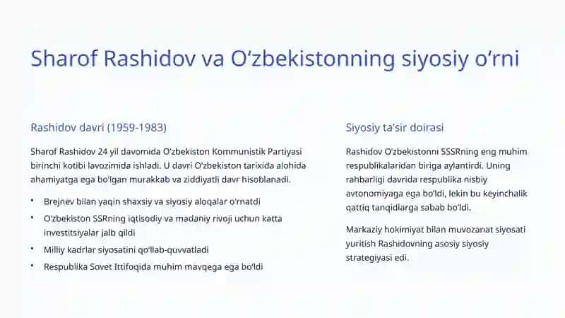 Oʻzbekiston SSRda siyosiy harakatlar: Qatagʻonlardan Mustaqillikka 3