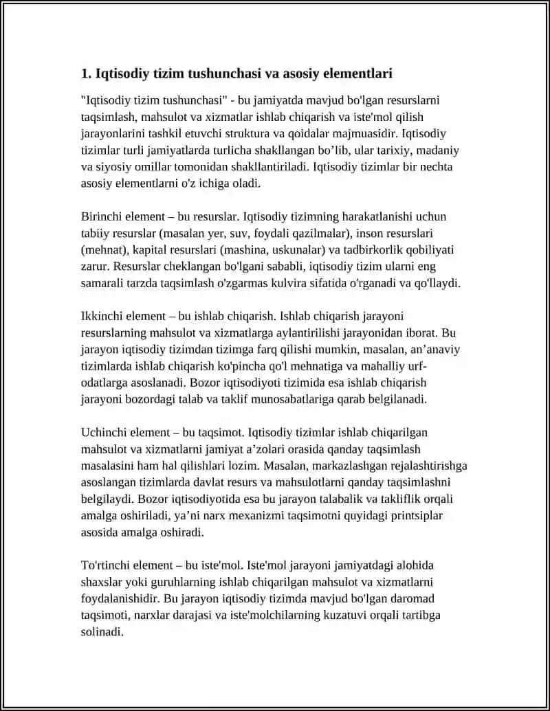 IQDISODIY TIZIMLAR VA ULARNING TURLARI 3