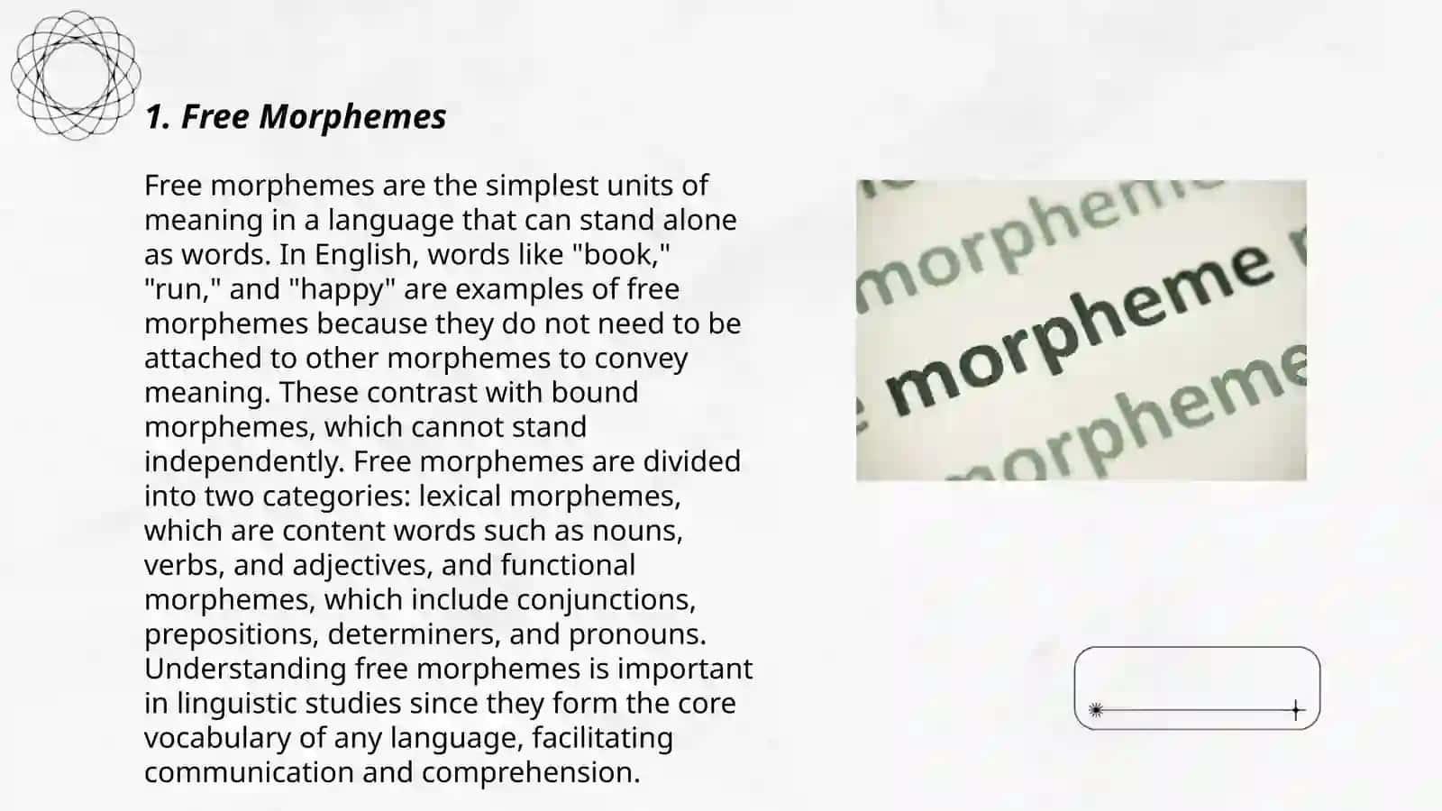 Classification of morphemes 3