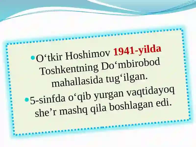 O`TKIR HOSHIMOV 3