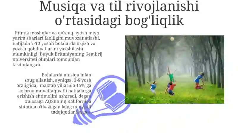 Bolalarning musiqaviy qobiliyatlarini rivojlantirish 3