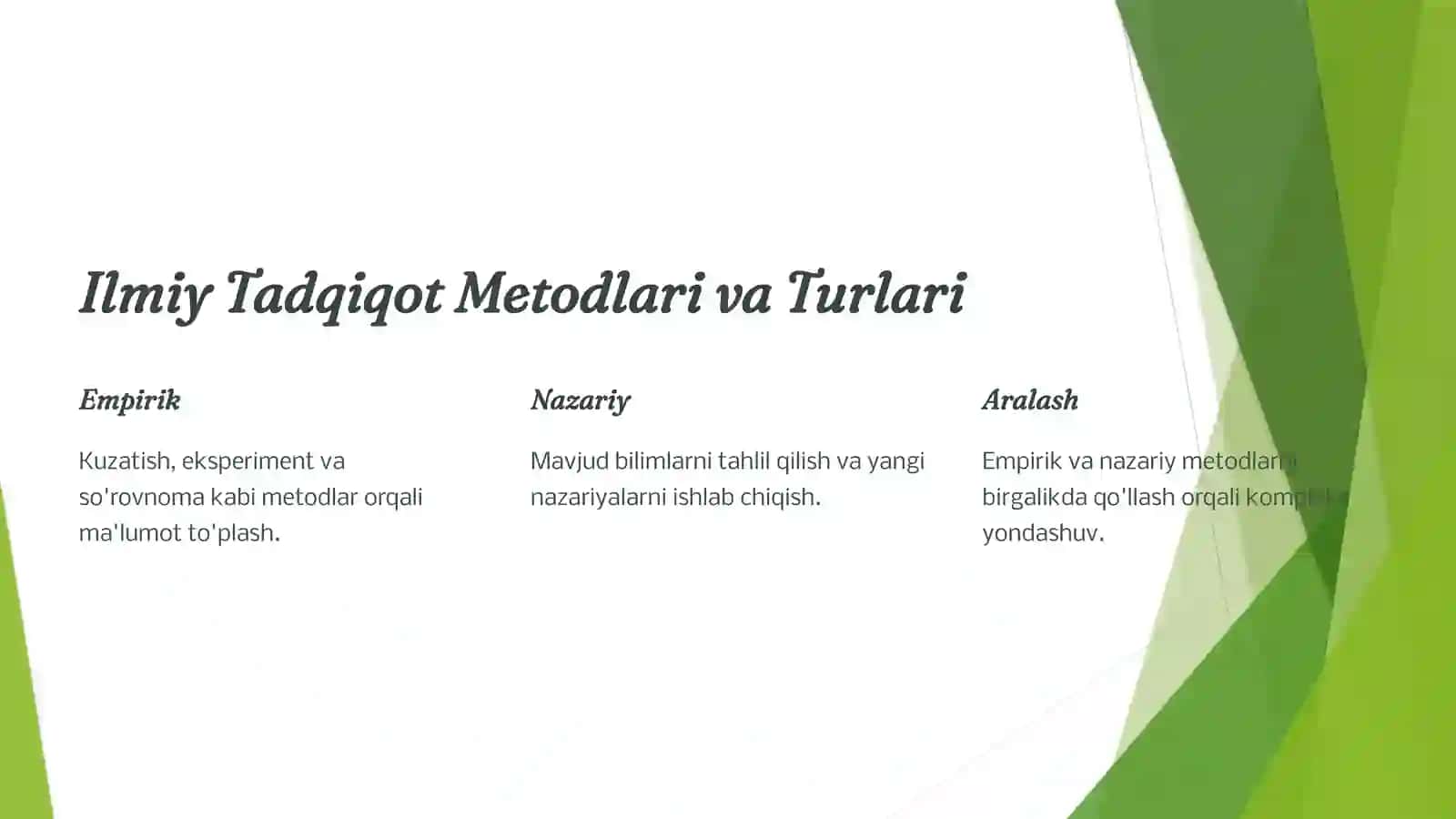 Ilmiy Tadqiqot Metodlari: Analiz va Sintez 3