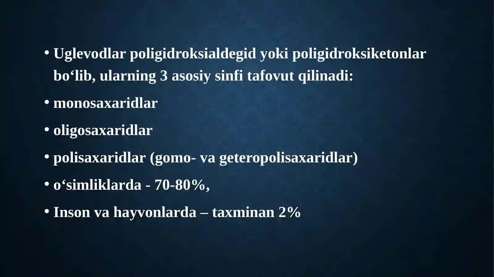 Katabolizmning umumiyyo‘llari. Uglevodlar almashinuvi 3