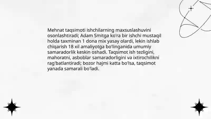 Adam Smitning gʻoyalari 3