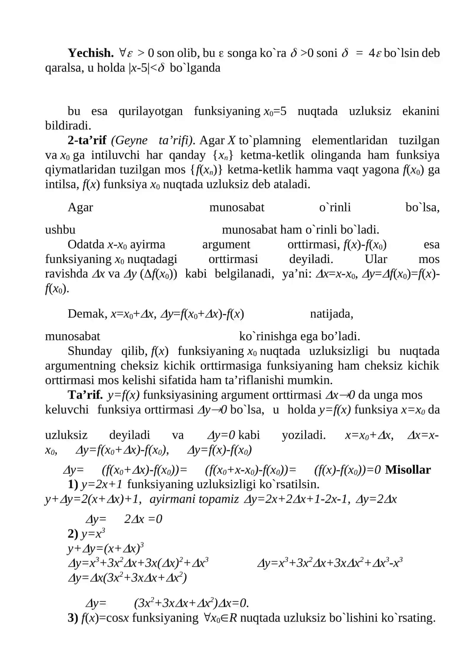 Matematik Analiz 3