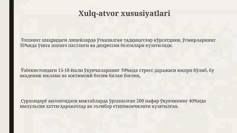 Yuqori sinf oʻquvchilarining psixologik xususiyatlari 3