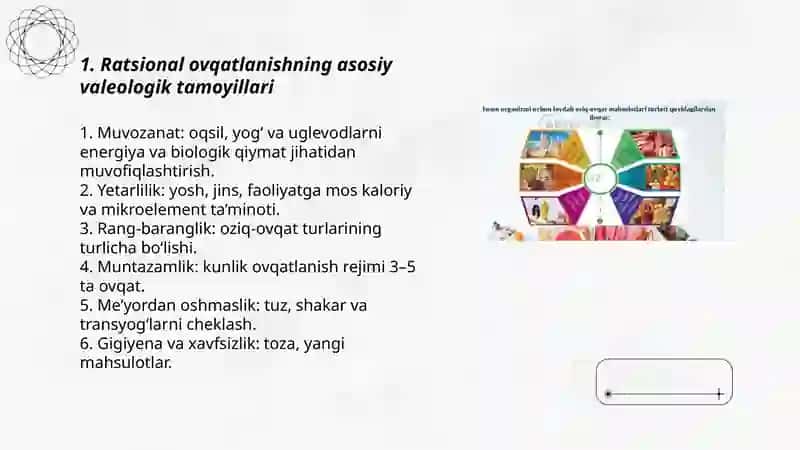 Ratsional ovqatlanishning valeologik tamoyillari 3