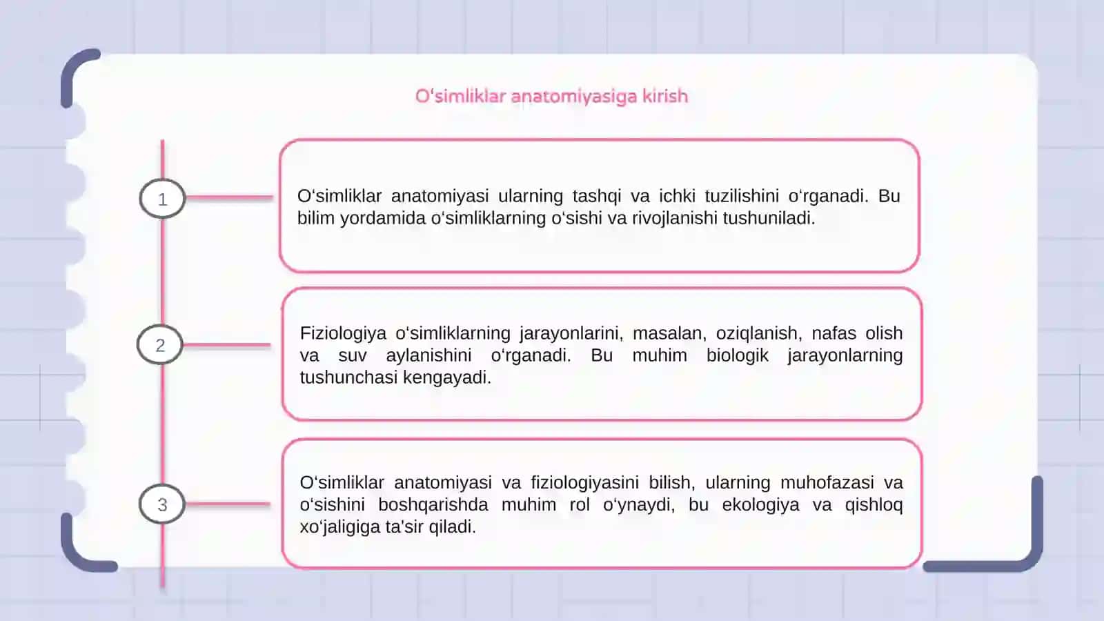 O‘simliklar anatomiyasi va fiziologiyasi 3