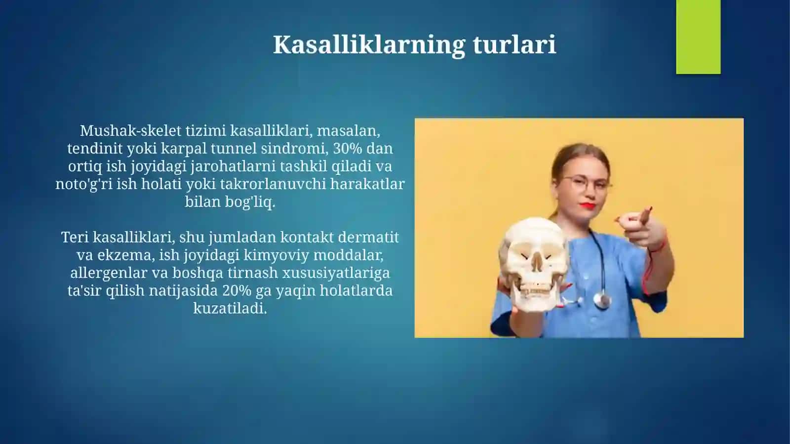 Kasb kasaliklari haqida tshuncha ularning turlari va kelib chiqish sabablari 3