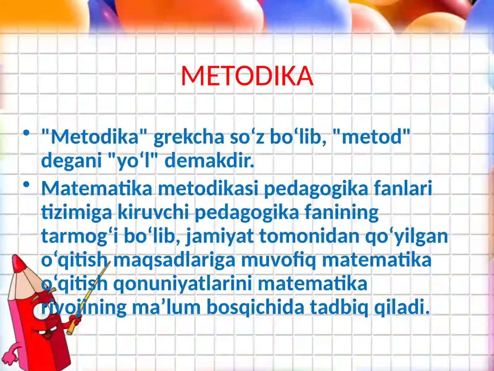 Matematikada o’qitish metodlari 3