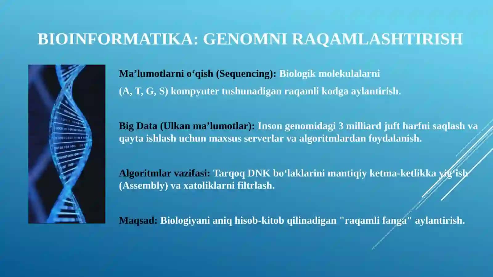 “Genomtahlilidasun’iyintellektvabioinformatikaningqo‘llanilishi” 3