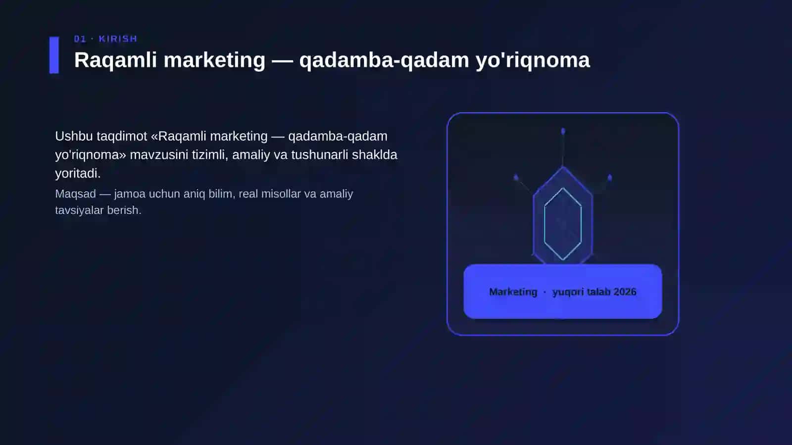 Raqamli marketing — qadamba-qadam yo'riqnoma 3
