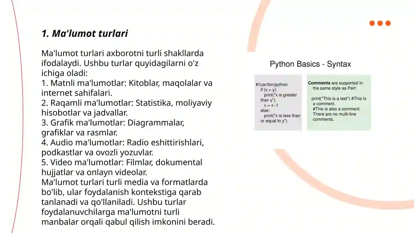 Phyton tili strukturasi 3