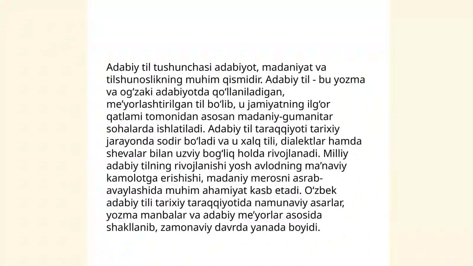 Hozirgi O'zbek adabiy tili kursiga kirish 3