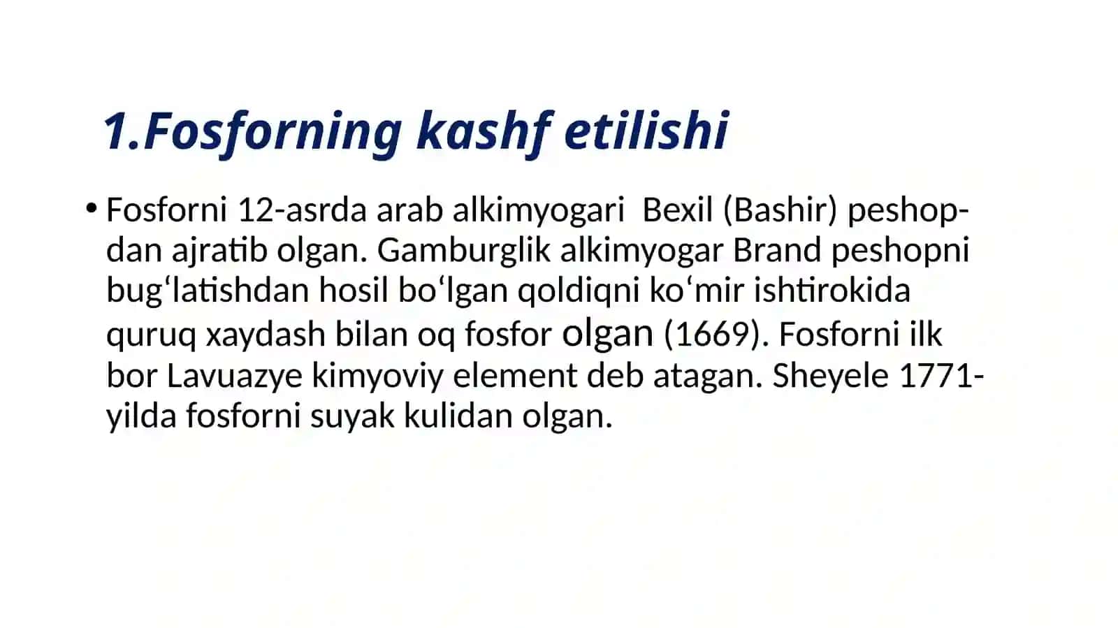 Fosfor haqida umumiymaʼlumot 3